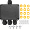 Waterproof IP68 Electrical Junction Box, 4-Way External, Cable Connector Box for 4-12mm Wire Range (1Pcs)
