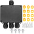 Waterproof IP68 Electrical Junction Box, 4-Way External, Cable Connector Box for 4-12mm Wire Range (1Pcs)