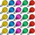 SUNSGNE 25 Pack G40 LED Christmas Replacement Globe Light Bulbs, 0.6 Watt Multicolor LED Bulbs, E12 Candelabra Base,