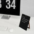 Desktop Black Glass Dry Erase Whiteboard, Small Portable White Board Easel for Desk, Reusable Notepad