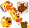 Whaline 66FT Fall Bulletin Board Trim Autumn Leaves Pumpkin Squirrel Hedgehog Sunflower Mushroom Decor for Classroom