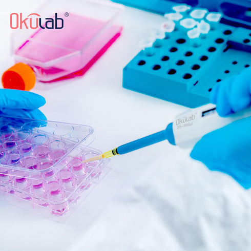 Single-Channel Micropipette, 10-100µl, Manual Adjustable Mechanical Pipette, High-Accurate, Autoclavable