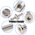 Glarks 100Pcs M6 35/45/55/65/75mm x Hex Drive Socket Cap Furniture Barrel Screws Bolt Nuts Assortment Kit