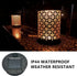 Solar Lantern Waterproof Lights Replacement Top, 2 Pack Decorative Garden Outdoor Lighting Solar Replacement Top (Warm