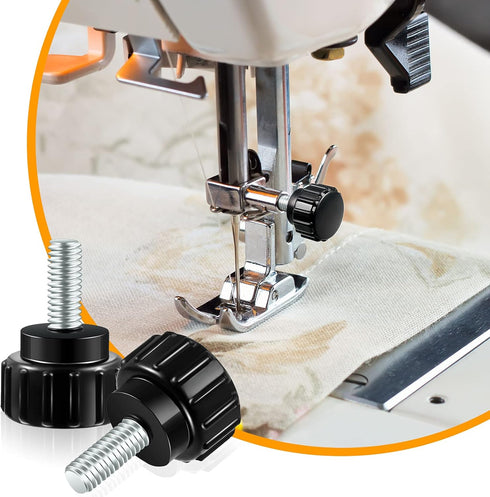 Hotop Black(20 Pieces,M4 10 mm) Threaded Knurled Thumbscrew Monitor Mount Screws on Knobs Monitor Screws Carbon Steel
