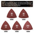 136Pcs Oscillating Tool Sanding Pad Kit, 6Pcs Triangle Sanding Pads and 130Pcs Multitool Sandpaper