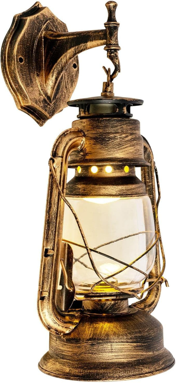 trggvvrt Wall-Mounted Light Fixture, Antique Lanterns Wall Sconce, Rustic Lantern Wall Lamp, Vintage