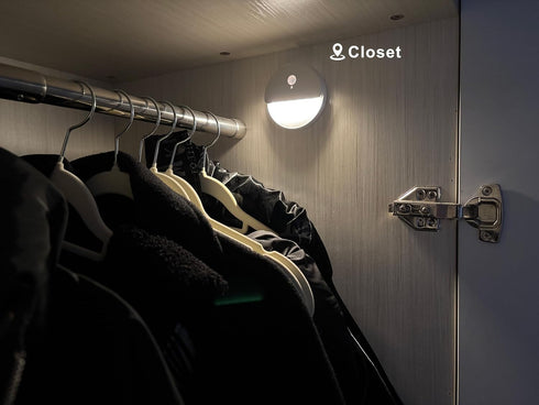 Generic 2 Pack Closet, 90LM LED Motion Sensor Rechargeable Night Light, - USB Charging Warm White LED Lamp for Bedroom