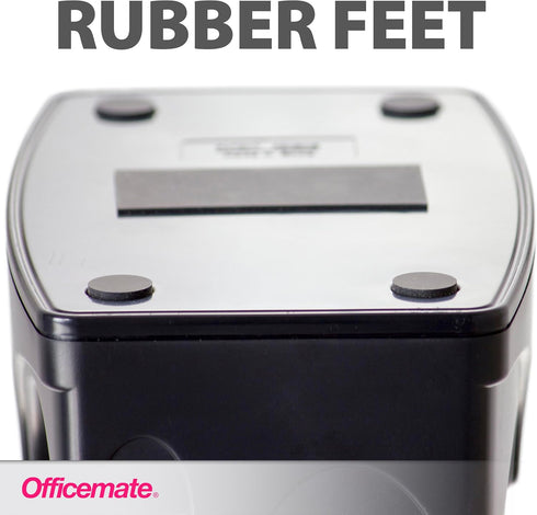 Officemate Recycled Heavy Duty Tape Dispenser, 2-in-1, Black, 1" and 3" Cores