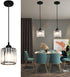 Meimond Crystal Pendant Lights Black 1 Light Cluster Ceiling,Modern Hanging Light Fixture for