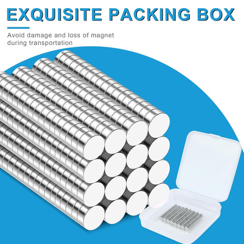 Small Magnets, 180 Pack Refrigerator Magnets 5x3mm Rare Earth Neodymium for Crafts, Whiteboard, Kitchen Cabinet