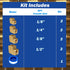 Brass Fitting 9pcs Female Elbow Kit, 1/8", 1/4", 3/8", 1/2" NPT