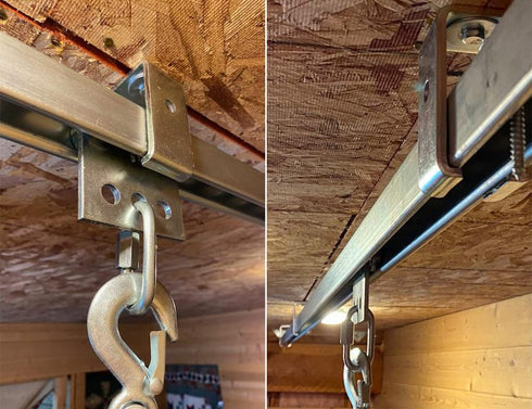 Channel Trolley Track Hanger Bracket for UNISTRUT Strut Channel, 1-5/8 Intermediate Support Hanger Bracket