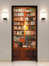 artfanke 3D Retro Bookcase Door Sticker Peel and Stick 33.5"x84.6"- Self-Adhesive Bookshelf