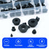 uillcuet 82PCS 5 Grommets Grommet Grommets Grommets, Sizes Silicone Rubber Kit for Wiring, Black Rubber Hole Assortment