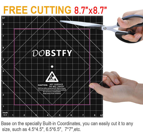 DOBSTFY 3D Printing Build Surface with Premium Adhesive, 3D Printer Heat Bed Platform Sticker Sheet for Ender 3/3 Pro/3