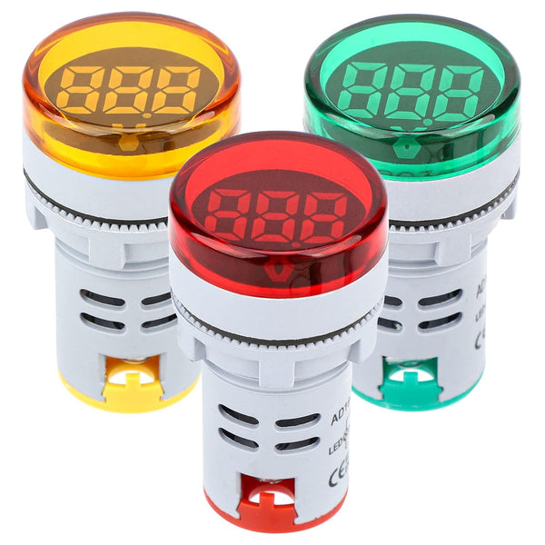 DROK AC 500V Voltage Meter, 3pcs AC 60-500V Digital Larger LED Screen Voltmeter
