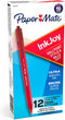 Paper Mate InkJoy 100RT Retractable Ballpoint Pens, Medium Point, Red, Box of 12