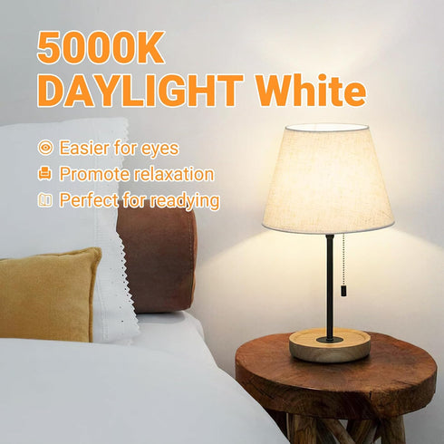A19 E26 Dimmable Bulb, 4W(40 Dimming Bulbs 400lm, 5000K Bulb 6 Pack Base Edison LED Watt Equivalent) Stepless Light