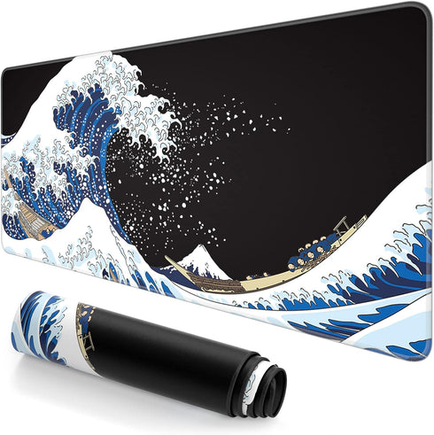 Extended Large Mouse Pad, XXL Gaming Mousepad 31.5 x 15.7 Inch, Big Computer Keyboard Desk Pad, Waterproof Mouse Mat
