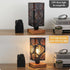Dimmer, Dimmable Rustic Table Lamp with Small Black Industry Metal bedside Lamp, fully Rotary Switch, Night Light