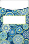Eureka Library Pockets - Blue Harmony - Mandala, 1 Count (Pack of 1)