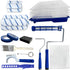 Dekonmon 23Pcs Upgraded Paint Roller Kit - 9"&4" Frames, 4x9"/4x4" Microfiber Covers, Paint