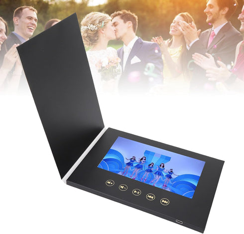 LICAEVEY 7In Digital Video Brochure with Type C Charging and Auto Play Feature, Portable Display for Custom Business