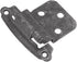 Hickory Hardware P243-VP Variable Overlay 3/8 Inch Inset Surface Mount Face Frame Hinge - Vibra Pewter Finish