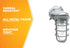 L1707SV 150W Woods Traditional Incandescent Weather Industrial Light, Wall Mount, Silver,Large