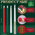 6 11'' Baquler Pcs Christmas Flameless Taper Candles Green Red White Battery Operated Candles LED Plastic Flickering