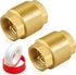 Boltigen 2PCS 1/2 Inch NPT Solid Brass Spring Check Valve, Non Return Horizontal Water Check Valve