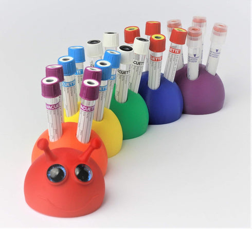 Test Tube Rack - Fun Caterpillar Design, Holds 20 Tubes, 13mm Tube Size