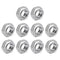 Hex Weld Nuts Steel (1/4-20 Thread Size) 10Pcs, Carbon Steel Hexagonal Nuts for Machinery Industry, Home Furniture