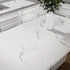 Stickyart White Marble Wallpaper Peel and Stick Thick Marble Contact Paper for Bathroom Countertops, 12"x160" Removable
