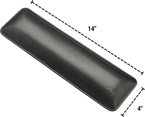 Bailey Tenkeyless by Castle - TKL Short Wrist Rest for Keyboards with 87 Keys, Leather Ergonomic Support (Nightfall)