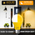 Dusk to Dawn Bug Light Bulb Outdoor,4 Pack Amber Bug Light Bulb,Auto On/Off,10W(100W Equivalent),E26 Base,Bug Lights for Outside.Home Hallway Porch Lights.Decorative Lamps.Bedroom by Gonhom