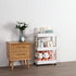 HopeHope 3-Tier Rolling Storage Organizer - Mobile Utility Cart Kitchen Cart with Wheels, Slim Storage Cart, Rolling