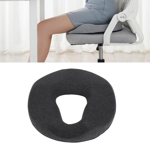 Generic Memory Foam Office Chair Cushion, Coccyx Pain Relief Pillow, Back Support Seat Pad for Desk, Car