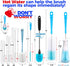 Holikme Tube Straw Brush Cleaning Set, Long Handle Bottle Cleaner for Narrow Neck Beer Bottles, Wine Decanter, Azul