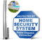 Anley Aluminum Protected By Home Security System Yard Sign 10 x 10