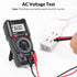 WGGE Digital Multimeter with Case, DC AC Voltmeter, Ohm Volt Amp Test Meter for Household Outlet