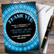 The Card Zoo Blue Disco Ball Party Thank You Cards