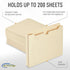 Manila File Jackets - 1 Inch Expansion, Letter Size, Reinforced Straight-Cut Tab, 6 Pack