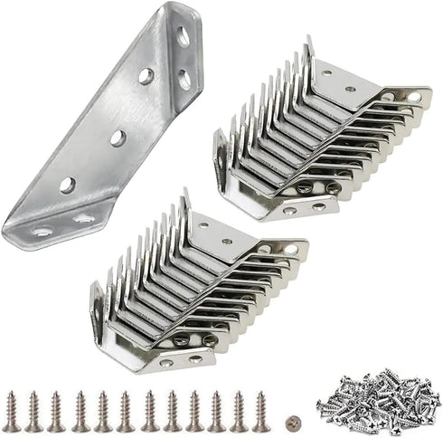 Stainless Steel L Brackets for Wood Heavy Duty Corner Bracket, Angle Bracket,