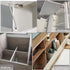 LLJJLXZCD 2-Piece Lift Bracket 150N/33Ibs, Air Strut, Cabinet Hinge, Toy Box Hinge