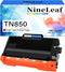 NineLeaf 1 Pack High Yield Compatible Black Toner Cartridge Replacement for Brother Printers TN850 TN820