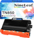 NineLeaf 1 Pack High Yield Compatible Black Toner Cartridge Replacement for Brother Printers TN850 TN820