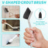 15-Piece Set (6 Crevice Cleaning Brush Narrow Gap, Grout Line & Window Track Brushes for Bathroom, Kitchen, Car Vents