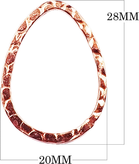 FRG-211-28X20MM Rose Gold Overlay Chandelier